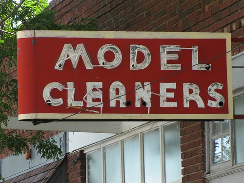 signs metal colorado closed neon laundry smalltown drycleaners vintagesigns walsenburg