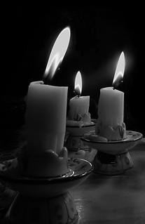 The moodiness of candles is often created by the type of exposure you take.
