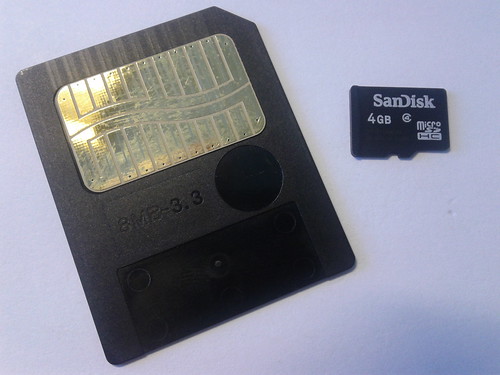 SmartMedia vs. MicroSD