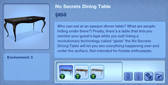 No Secrets Dining Table