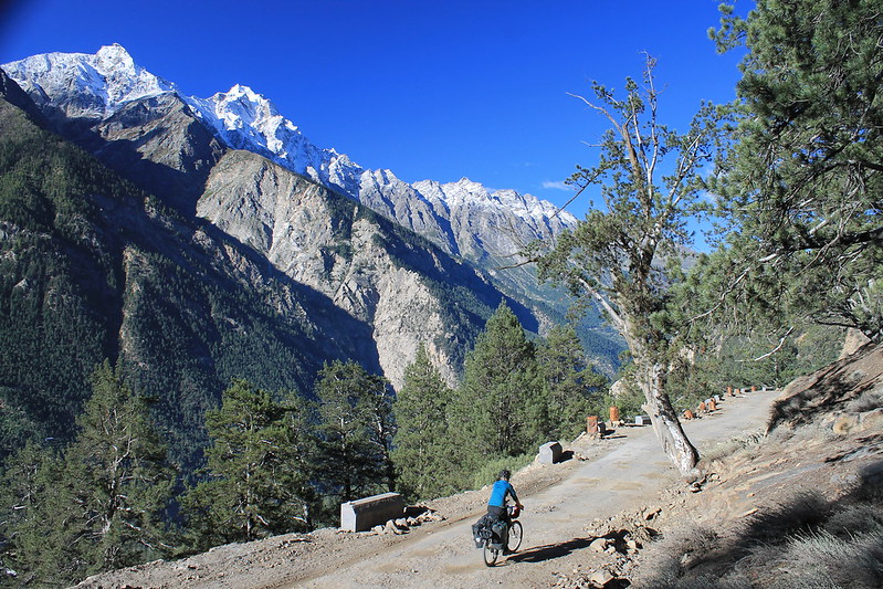 Cycling by Kinnaur Kailash