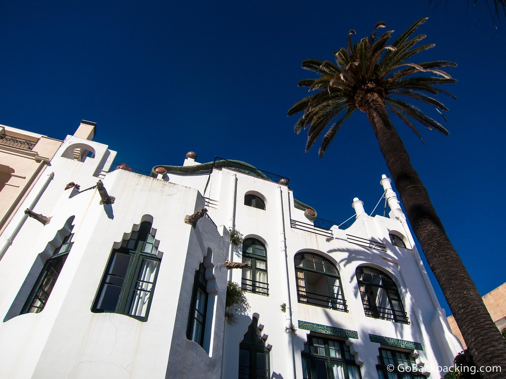The sea-facing facade of the 100+ year old Casa Sans