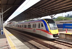 KTM Komuter - New 6 car EMU - At Seremban Station - Malaysia