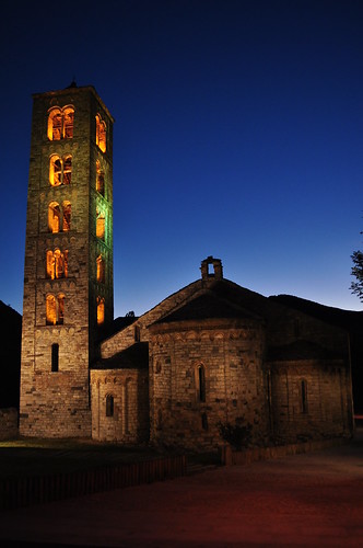 sunset sky church atardecer village cielo romanico taüll santcliment