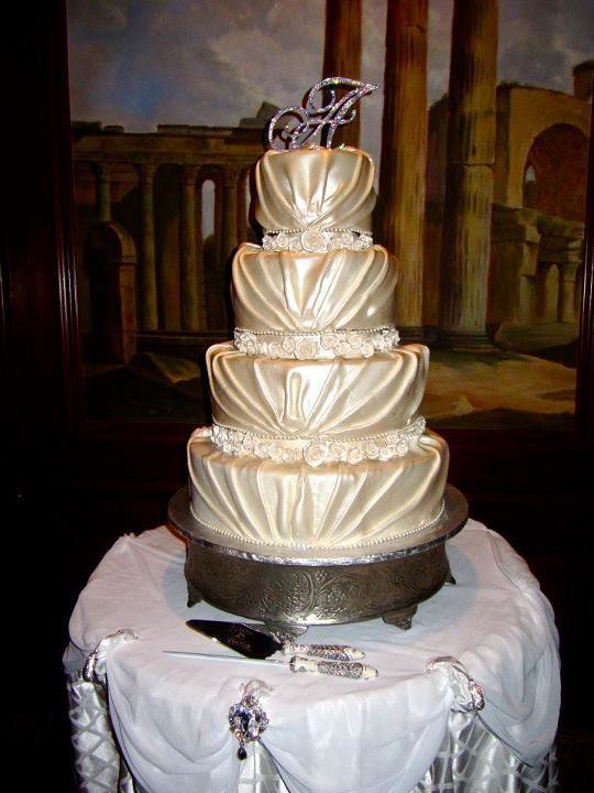 crystal, cake-topper, monogram wedding cake topper