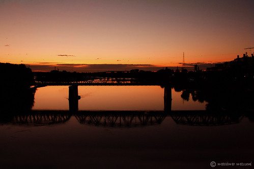 bridge italy sun colors sunrise river italia alba fiume ponte po sole colori piacenza tonalità