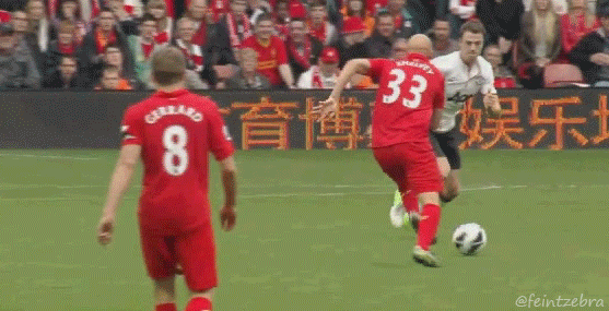 8015368309 37ab580c42 o GIF: Jonjo Shelveys brutal tackle on Jonny Evans (Liverpool v Manchester United)