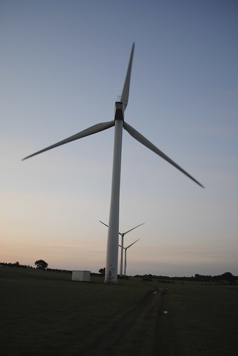 sunrise turbine windturbine blackwood m74motorway
