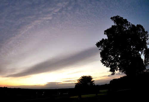 sky sunrise landscape fisheye golfcourse uxbridge woodensticksgolfcourse