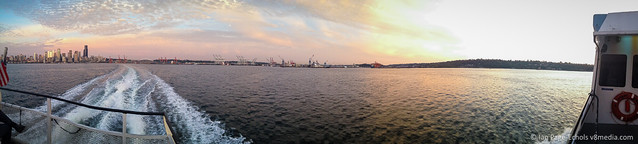Seattle ferry panorama