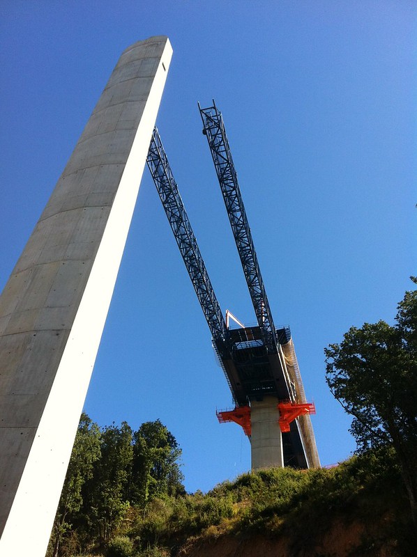 Viaducto de Guardo (obras, septiembre 2012)