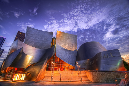 blue light sunset sky building architecture night clouds reflections losangeles downtown glow frankgehry dtla hdr waltdisneyconcerthall disneyconcerthall 3xp photomatix hdraddicted pwpartlycloudy