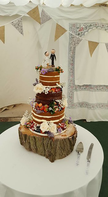 Naked Wedding Cake by Joanne Roe of For the love of CAKE