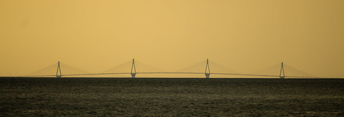bridge sunset sea sony greece nafpaktos sigma70210 rioantirrio sonya580 sergoula