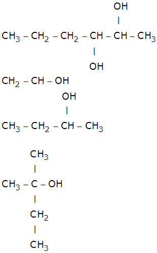 IUPAC name of Alcohols