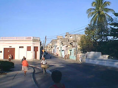 Indepencia street from Cross bridge in santa Clara, Cuba. 1997 | Calle Independencia desde el Puente de la Cruz, santa Clara, Cuba. 1997