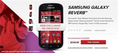 VirginMobile Samsung Galaxy Reverb