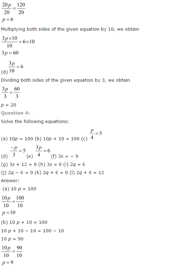 case study questions for class 7 maths simple equations