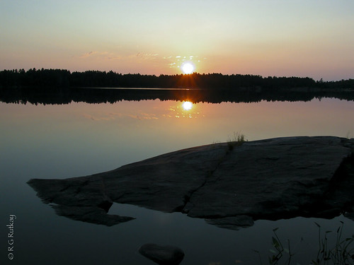 summer lake ontario reflection nature water sunrise landscape northernontario grundylakeprovincialpark