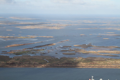 louisiana isaac aerial september sediment wetlands diversion westbay