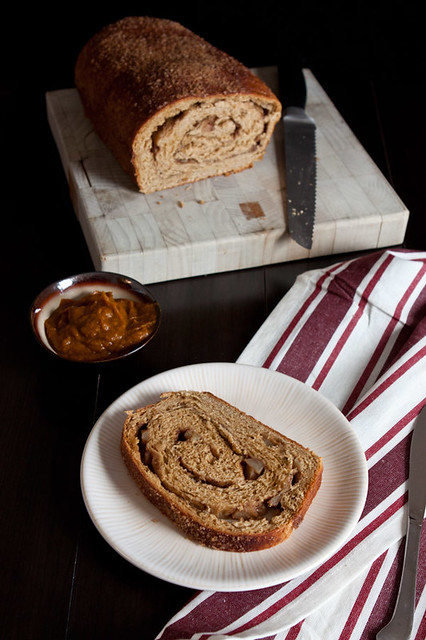 Apple-Cinnamon Swirl Pumpkin Yeast Bread