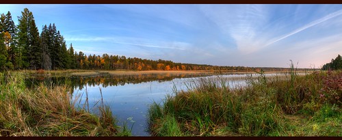 park autumn trees panorama lake color fall nature minnesota flickr hdr itasca d800 itascastatepark 5xp