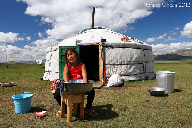 Laundry service - Tsagaan Nuur, Mongolia