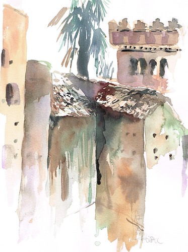 marocco watercolour