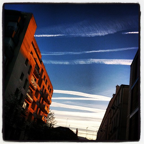 blue sky paris sunrise square squareformat iphone iphoneography instagram instagramapp