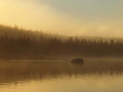 morning travel mist canada nature water fog sunrise river landscape dawn quebec nunavik northernquebec kuujjuarapik