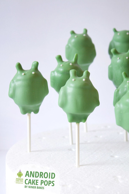Cute Robot Android Cake Pops