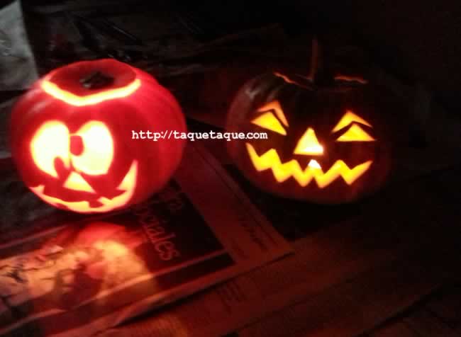 Calabazas para Halloween hechas por Ainoa, Eva y yo || Halloween Pumpkins made by Ainoa, Eva and me