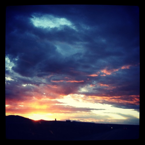 sunset clouds roadtrip wyoming instagram