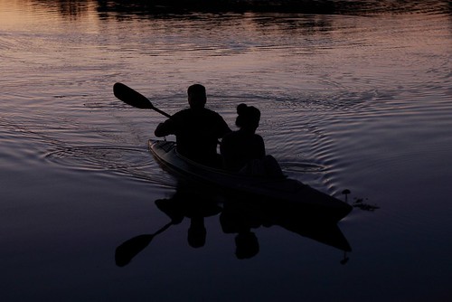 lake reflection water silhouette evening twilight kayak canonef50mmf18 canon60d