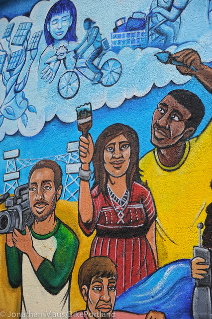 Mural on Navy St, Brooklyn