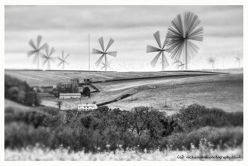 blackandwhite landscape wind farm engineering electricity windturbine windfarm windpower northdevon nickwoodrow fullabrookwindfarm