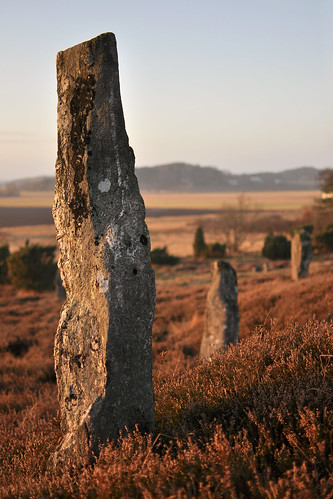 sunset stone standingstones sweden fjärås