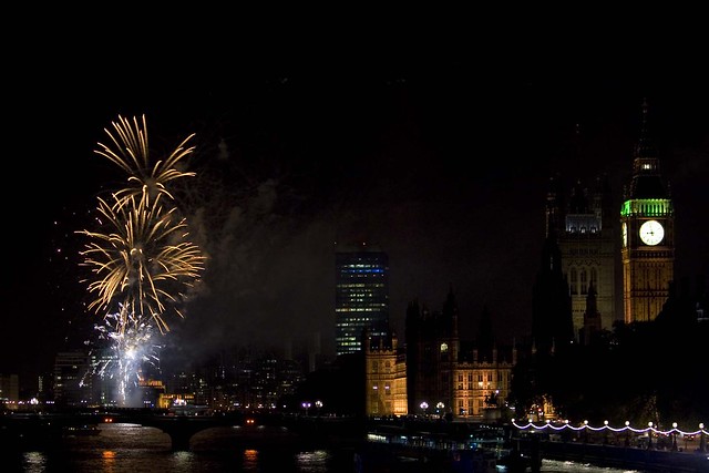 Fireworks by Westminster
