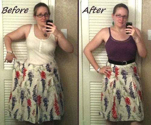Pleated Skirt Before & After