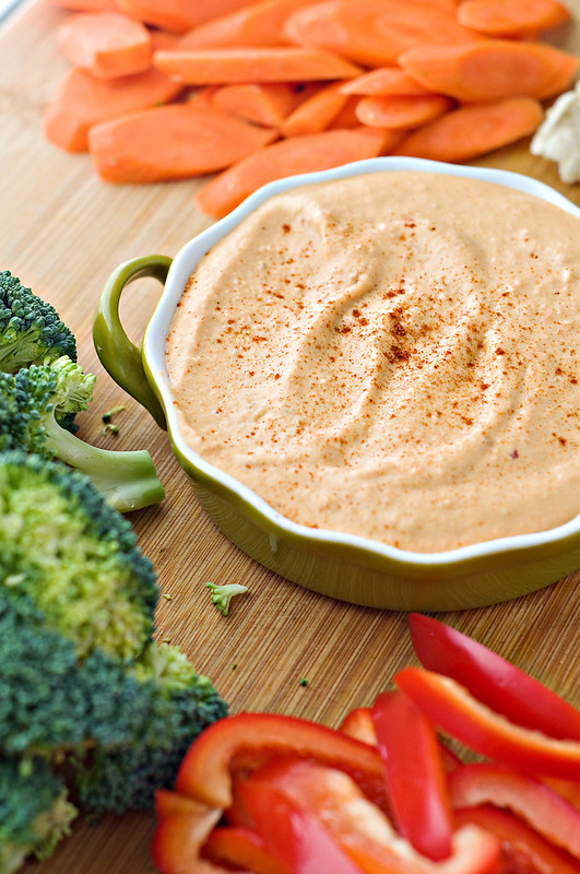 Roasted Red Pepper and Chipotle Hummus