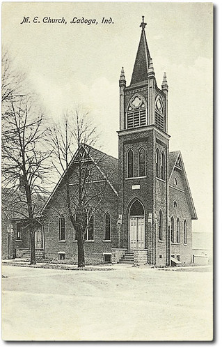 usa history buildings churches indiana montgomerycounty ladoga hoosierrecollections