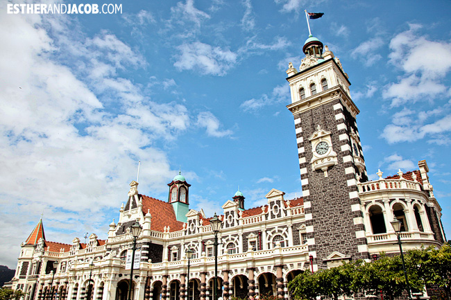Dunedin Railway Station | Day 2 New Zealand Contiki Tour | Lake Ohau to Dunedin| A Guide to South Island