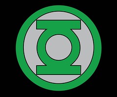 Plantilla de emblema de Linterna Verde.
