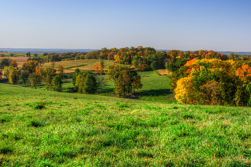 blue autumn trees red sky usa color green fall nature field grass leaves yellow wisconsin rural season landscape photography view natural image pentax seasonal hills photograph valley pro hdr 2012 k5 lightroom kickapoo photomatix tonemapped kohlbauer hardpancom marckohlbauer