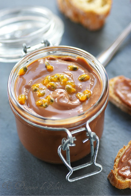 Chocolate and passionfruit paste