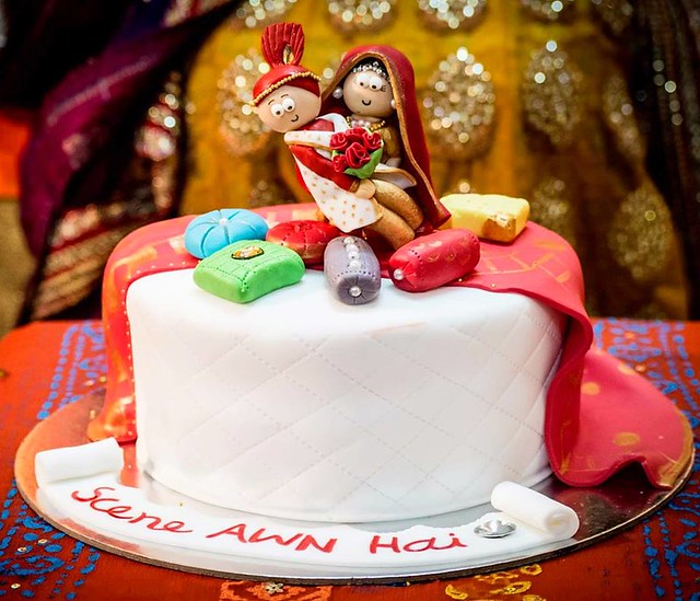 Pakistani-Indian Wedding Inspired Cake with all Handmade Fondant Work by Sana Nazakat Ali Raja of THE SUGAR BOX