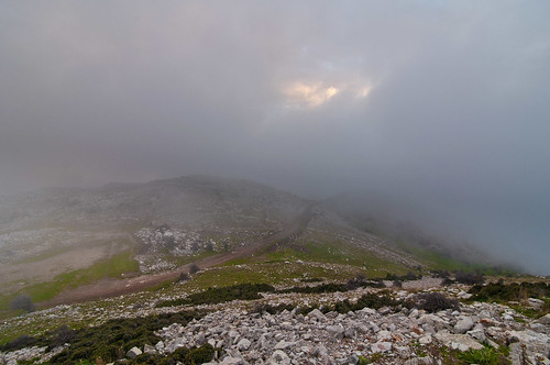 autumn mountain clouds path greece arcadia peloponnisos lykaion