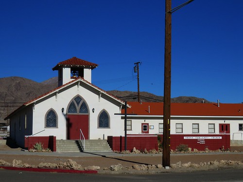 barren desert smalltown trona california church architecture