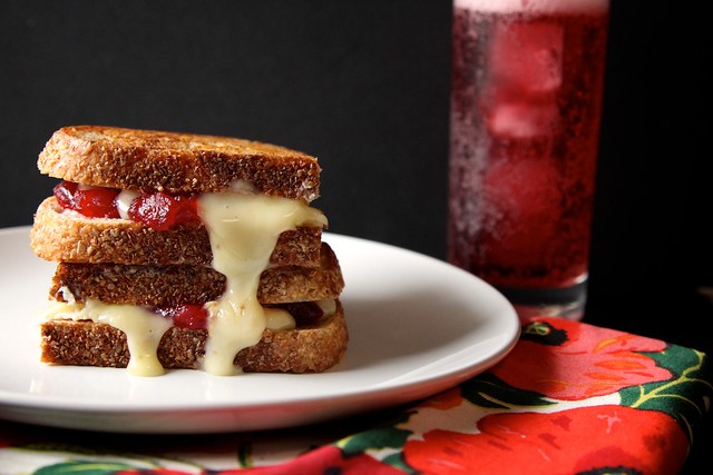 cranberry brie grilled cheese