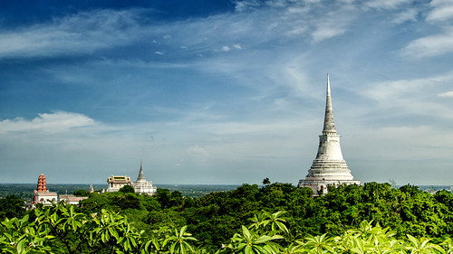wallpaper sky plants cloud thailand temple flickr afternoon stupa buddhist hill phetchaburi mueangphetchaburi